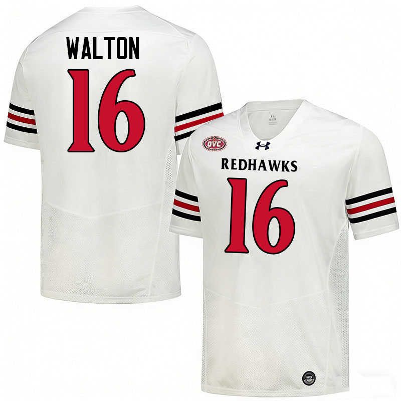 Southeast Missouri State Redhawks #16 Jeremy Walton College Football Jerseys,Uniforms-White